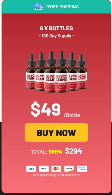 GlycoLean Buy 6 Bottles Package – Official Blood Sugar Support Supplement Bundle